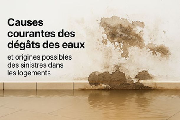 Causes courantes des dégâts des eaux