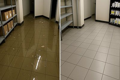 Inondation d’un local commercial après un refoulement d’égout à Nice